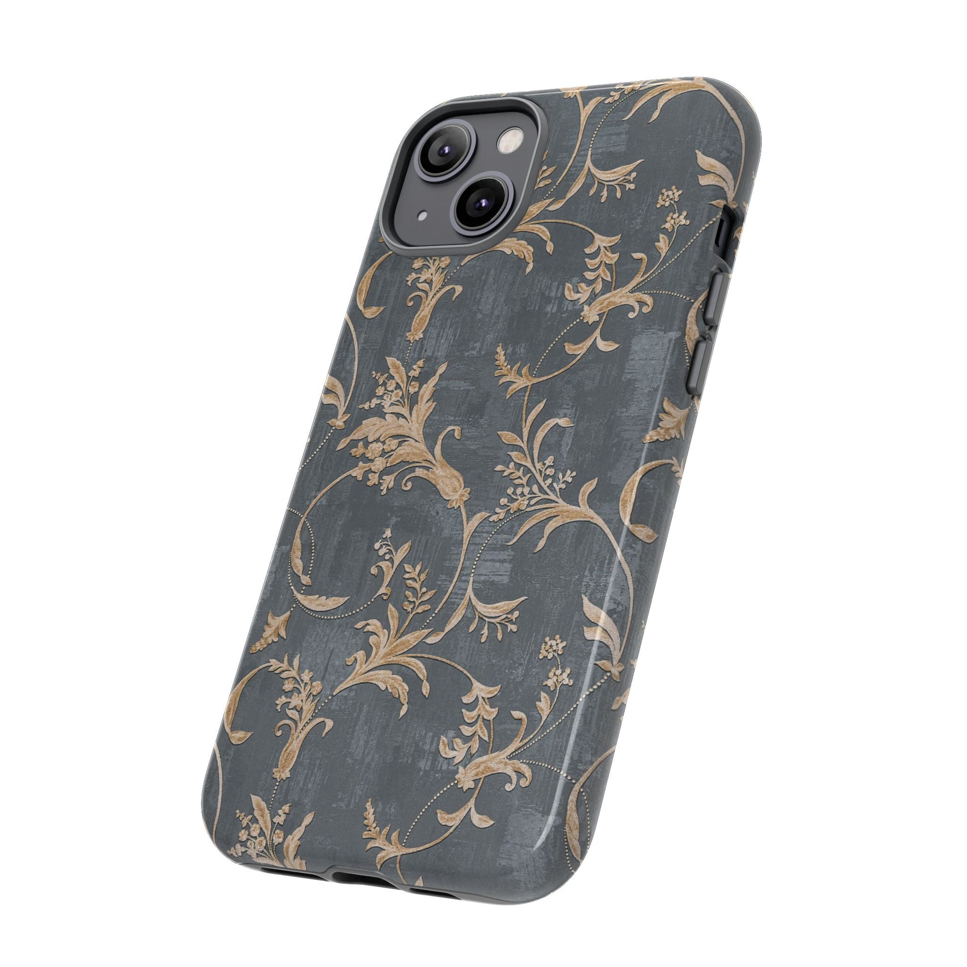 Old-Fashioned Flower Phone Case – Aesthetic Protective Cover for iPhone & Samsung - JGUS