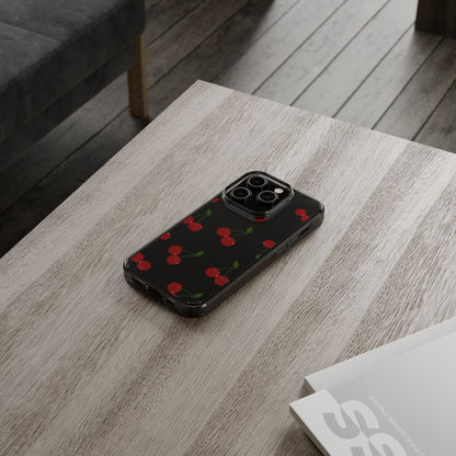 Random Cherry Pattern Clear Phone Case