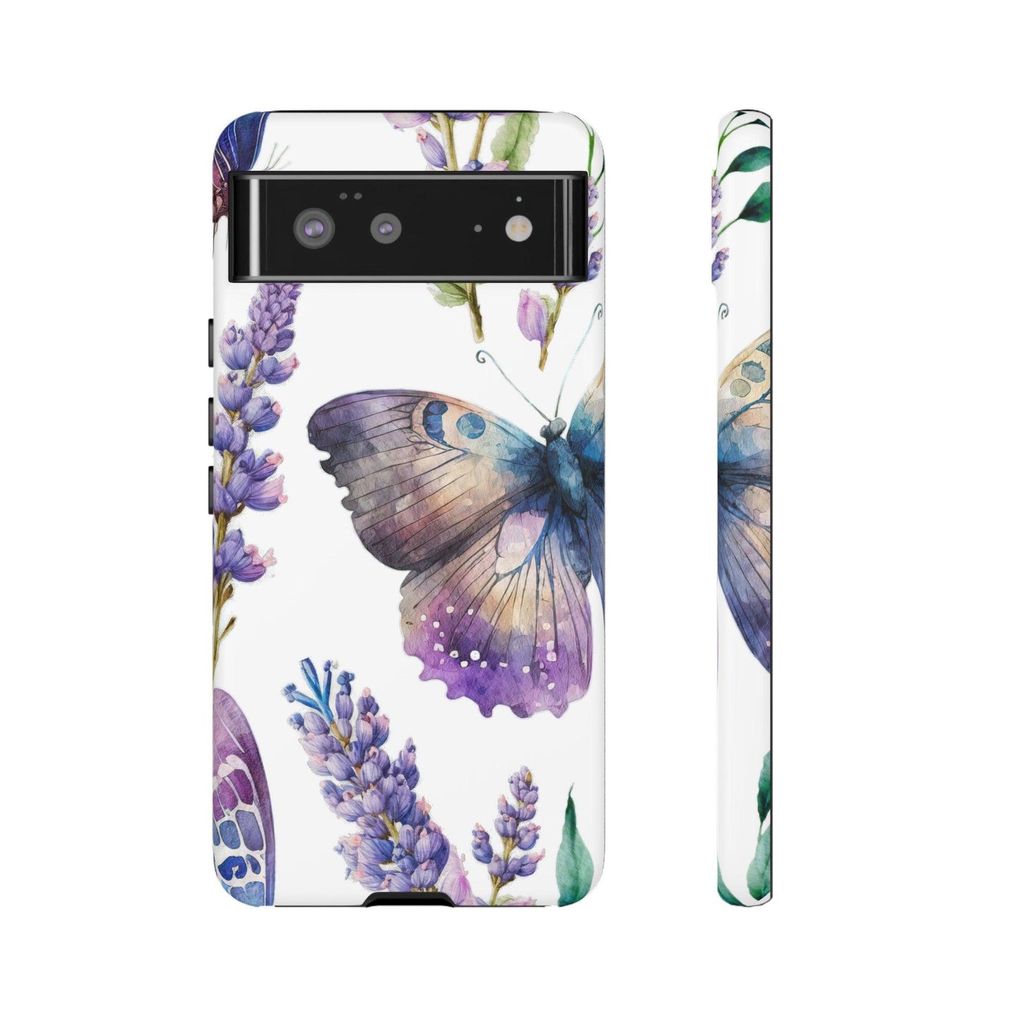 Lavender Butterfly Protective Phone Case