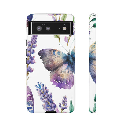 Lavender Butterfly Protective Phone Case