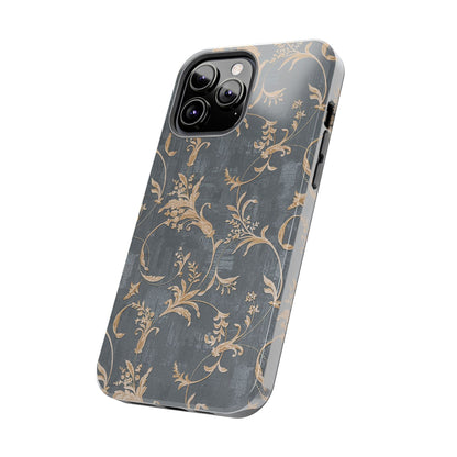 Old-Fashioned Flower Phone Case – Aesthetic Protective Cover for iPhone & Samsung