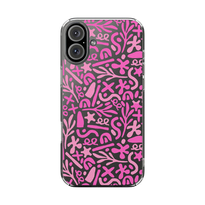 Abstract Vibes Clear Phone Case