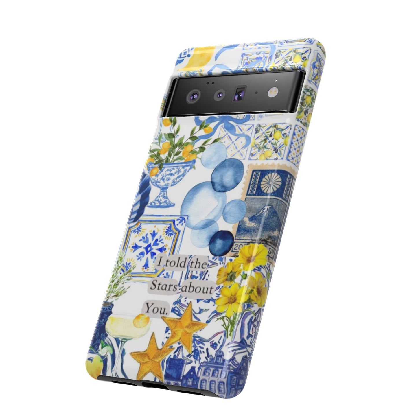 Lemon summertime collage Phone Case