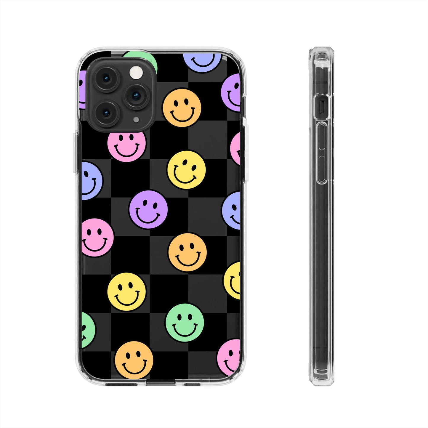 Happy Vibes Clear Phone Case