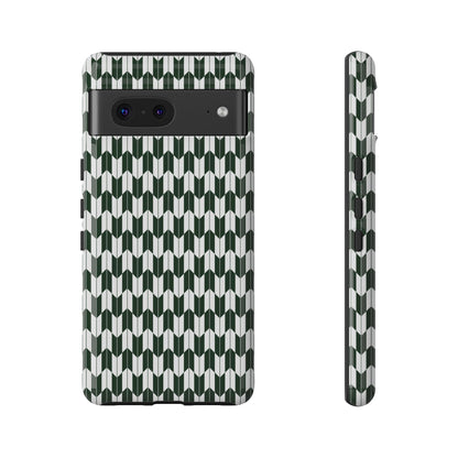 Green Harmony Geometric Phone Case – Durable, Slim, and MagSafe Compatible - JGUS