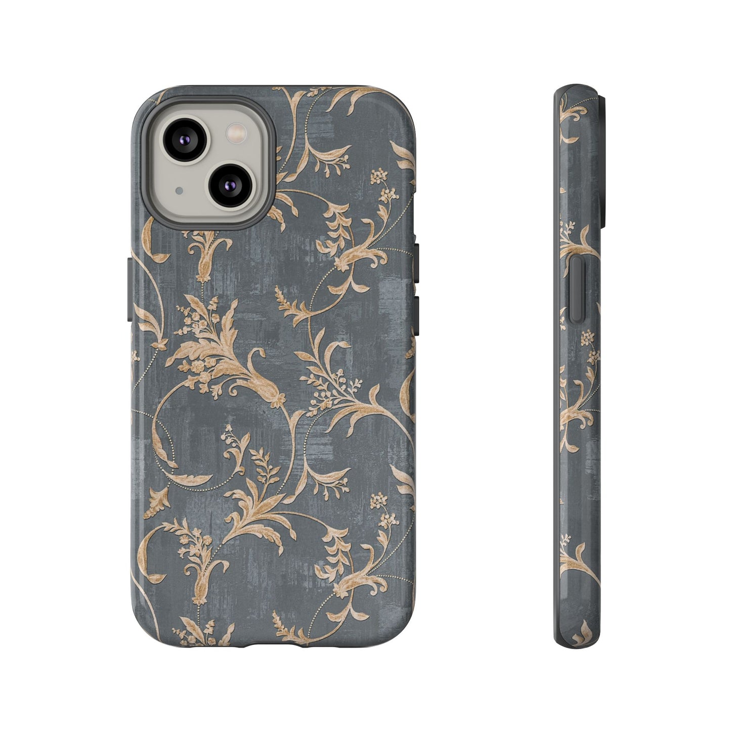 Old-Fashioned Flower Phone Case – Aesthetic Protective Cover for iPhone & Samsung - JGUS
