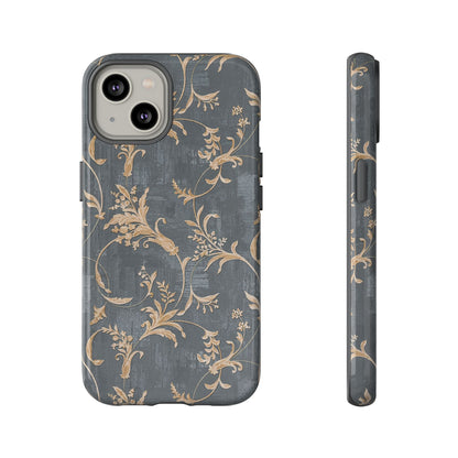 Old-Fashioned Flower Phone Case – Aesthetic Protective Cover for iPhone & Samsung - JGUS