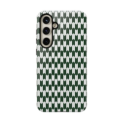 Green Harmony Geometric Phone Case – Durable, Slim, and MagSafe Compatible - JGUS