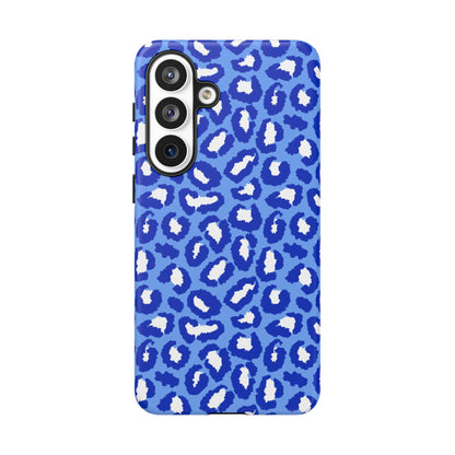 Leopard Vibes - Blue Edition Phone Case for iPhone & Samsung - Stylish & Durable Animal Print Case - JGUS