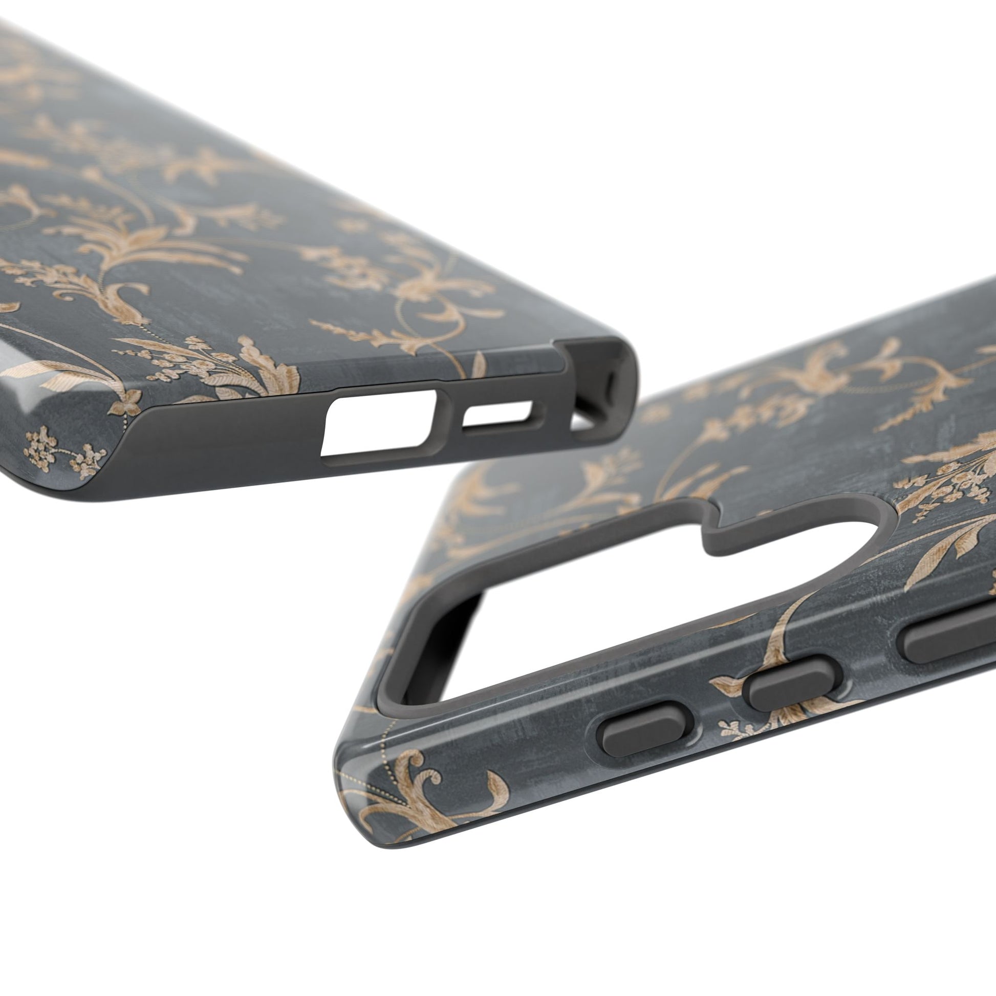 Old-Fashioned Flower Phone Case – Aesthetic Protective Cover for iPhone & Samsung - JGUS