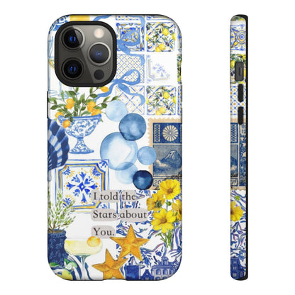 Lemon summertime collage Phone Case