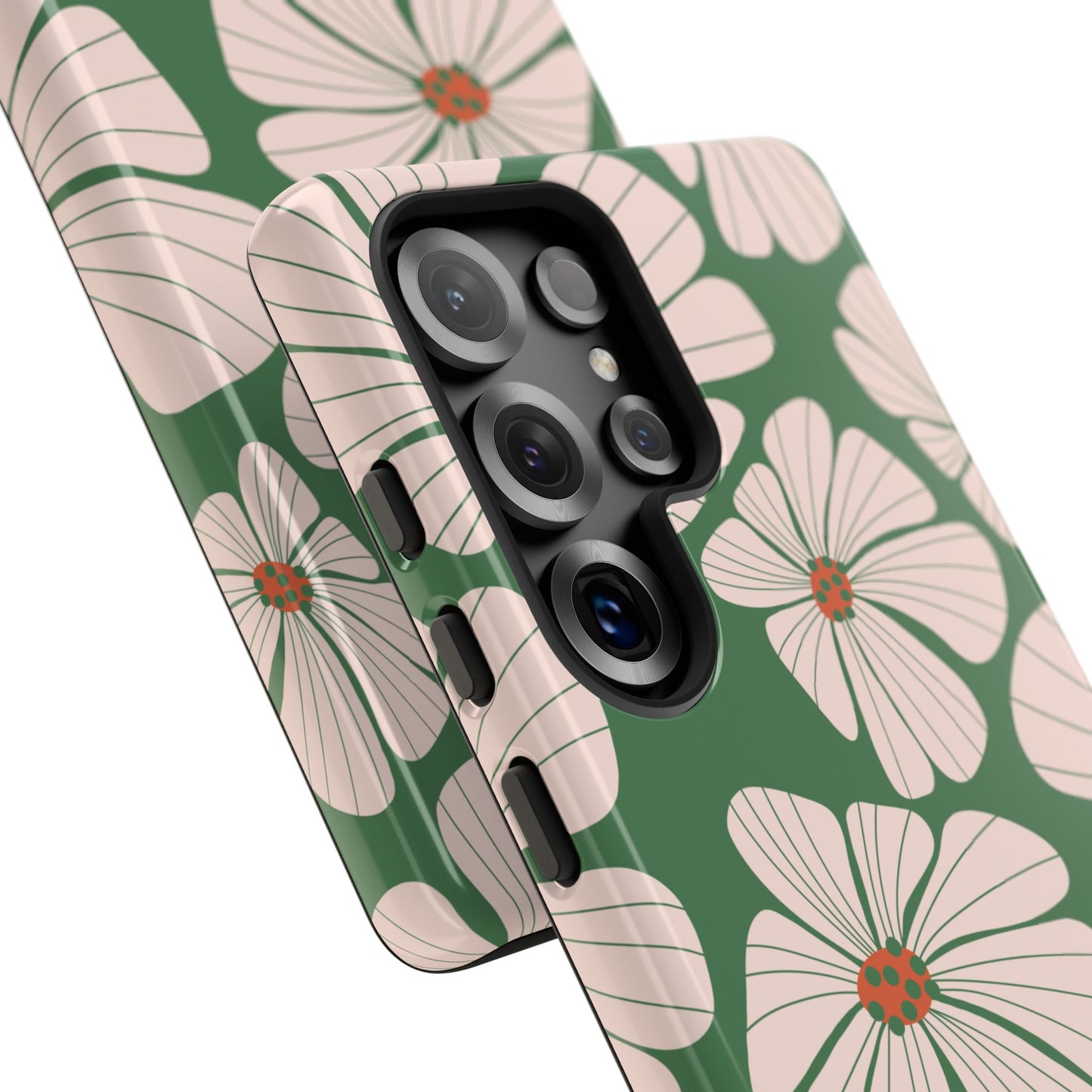 Retro Floral Abstract Phone Case – Vintage 70s & 80s Aesthetic for iPhone & Samsung - JGUS