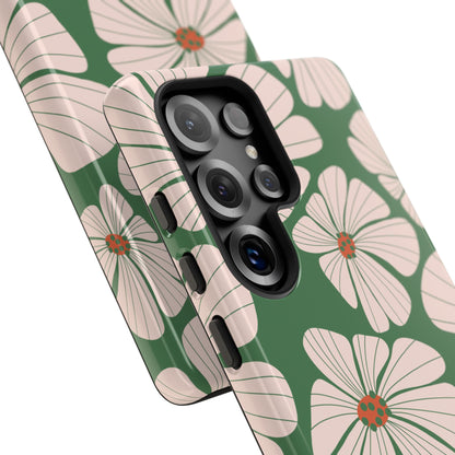 Retro Floral Abstract Phone Case – Vintage 70s & 80s Aesthetic for iPhone & Samsung - JGUS