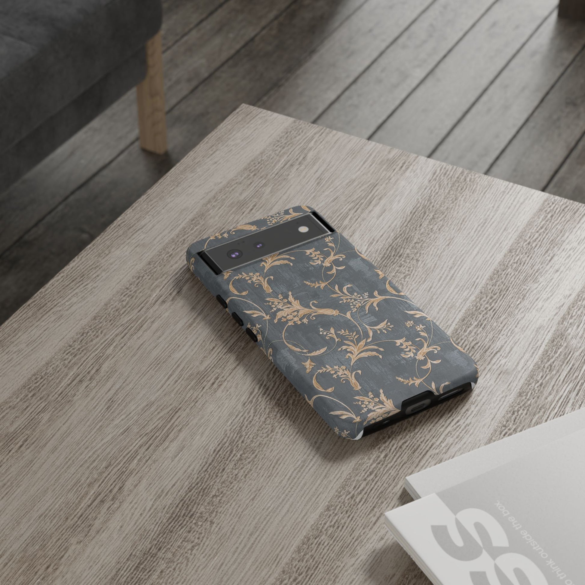 Old-Fashioned Flower Phone Case – Aesthetic Protective Cover for iPhone & Samsung - JGUS