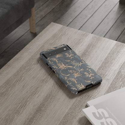 Old-Fashioned Flower Phone Case – Aesthetic Protective Cover for iPhone & Samsung - JGUS
