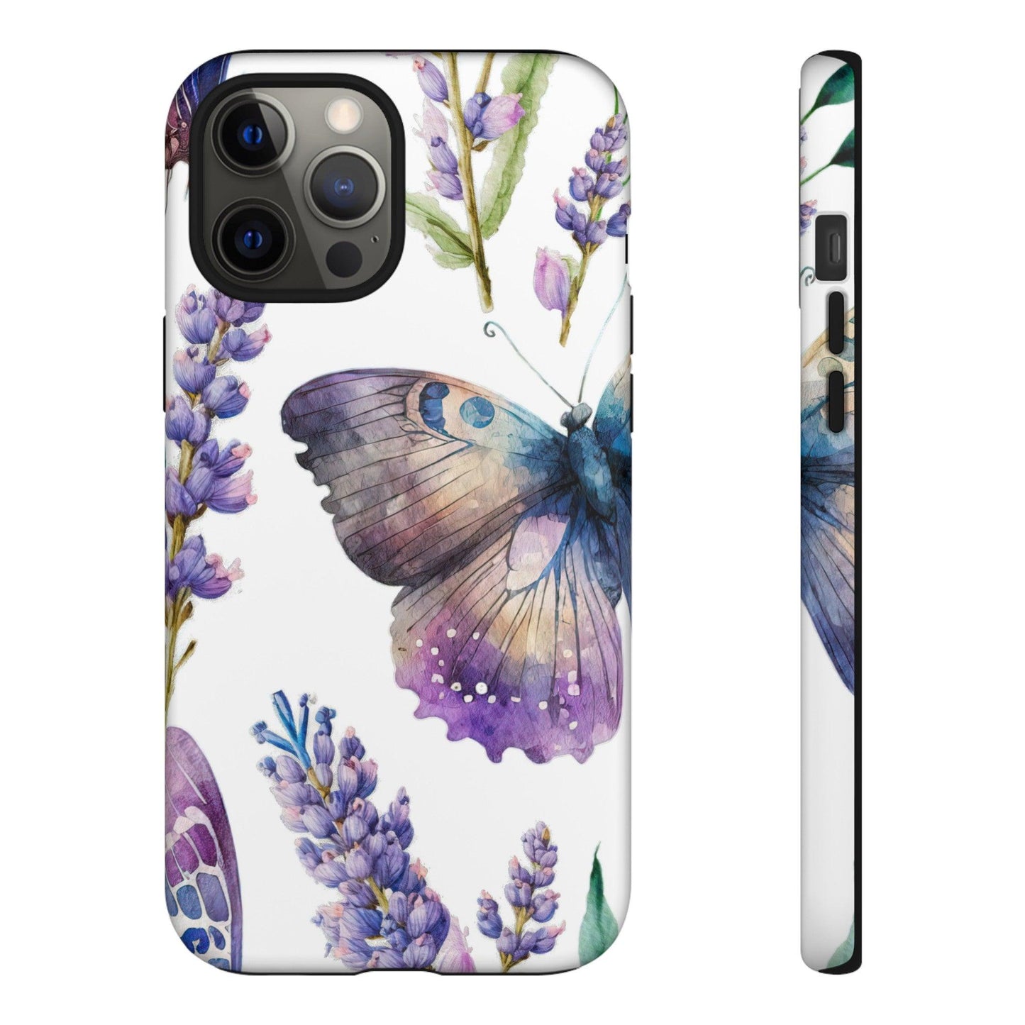 Lavender Butterfly Protective Phone Case