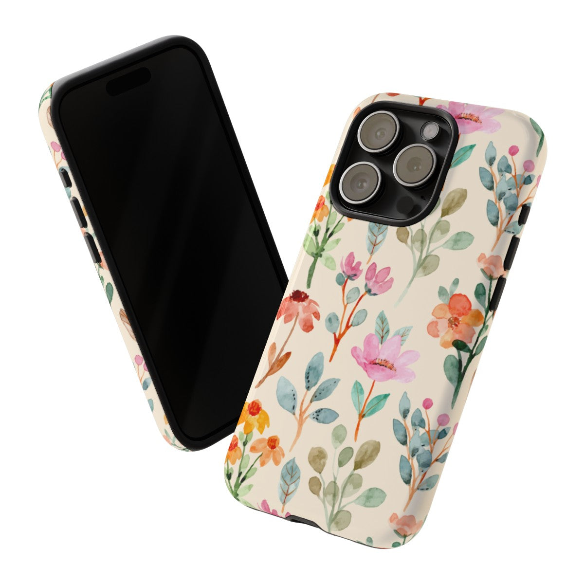 Petal Splash Watercolor Symphony Phone Case