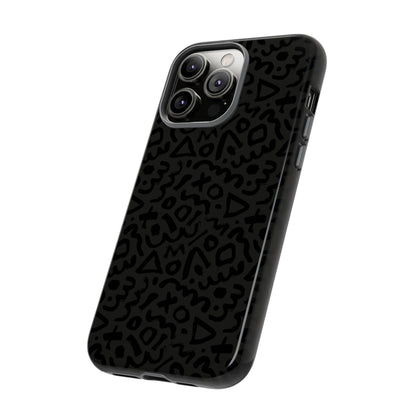 Retro Geometric Vibes Phone Case – 80s 90s Vintage Abstract Pattern for iPhone & Samsung - JGUS