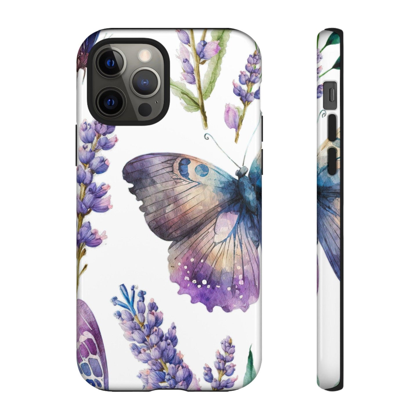 Lavender Butterfly Protective Phone Case