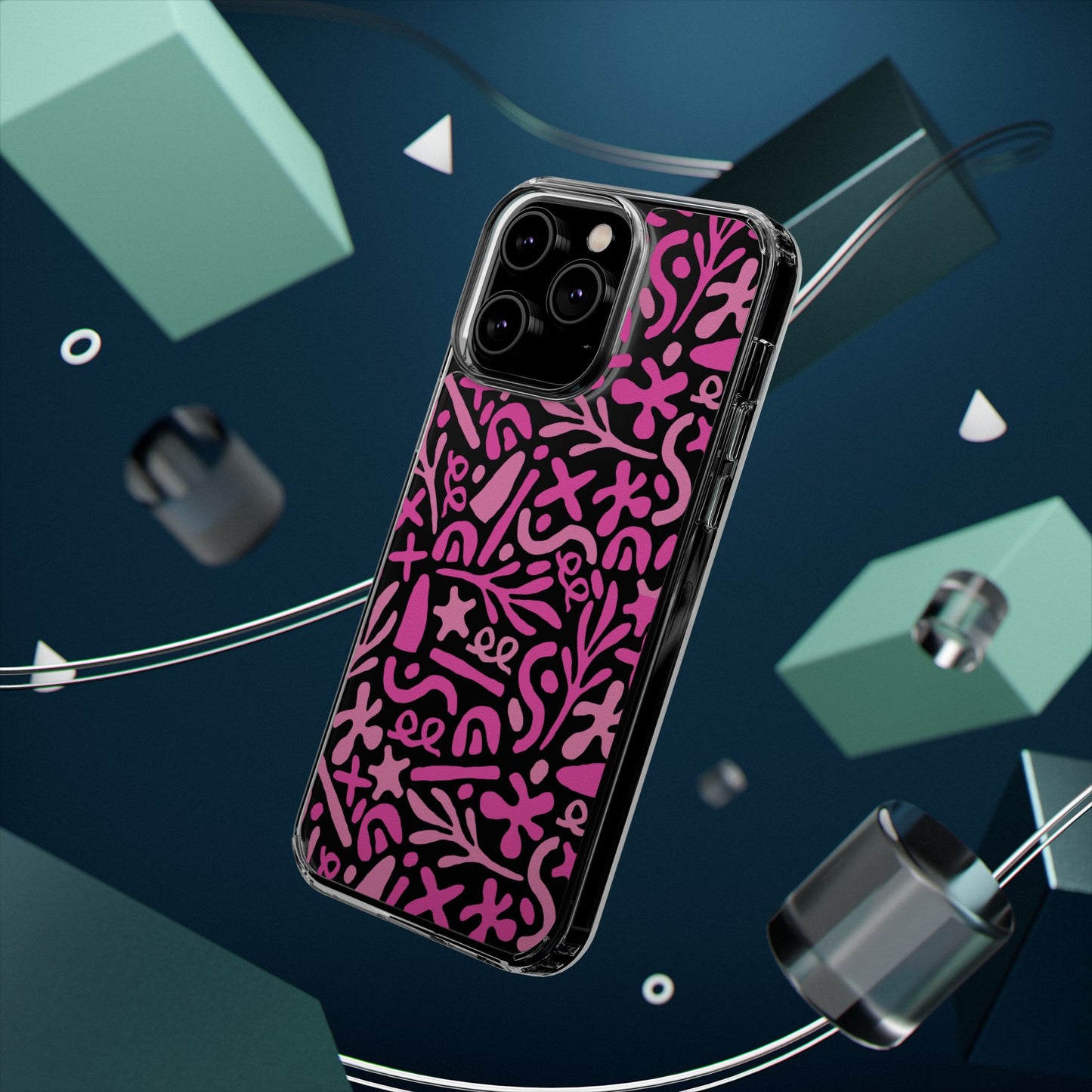 Abstract Vibes Clear Phone Case