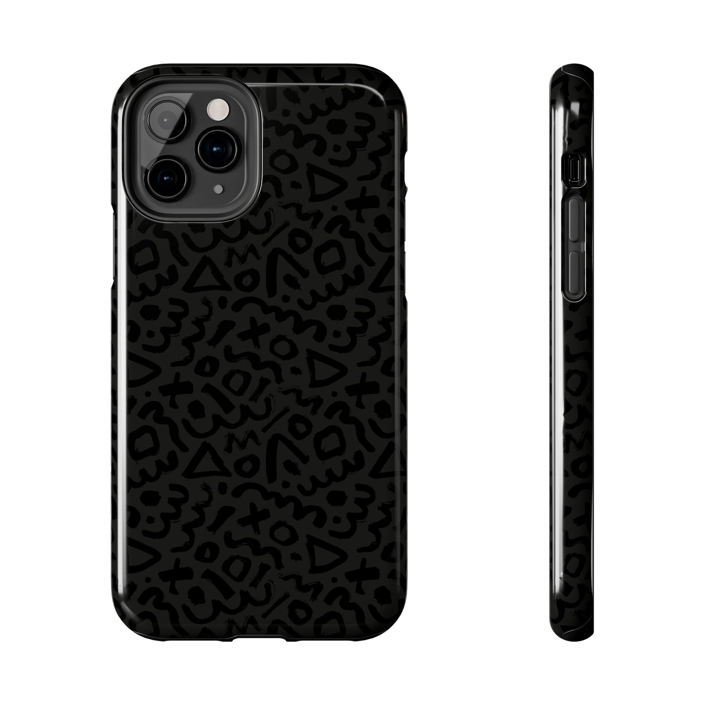 Retro Geometric Vibes Phone Case – 80s 90s Vintage Abstract Pattern for iPhone & Samsung