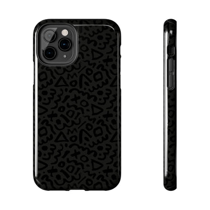 Retro Geometric Vibes Phone Case – 80s 90s Vintage Abstract Pattern for iPhone & Samsung