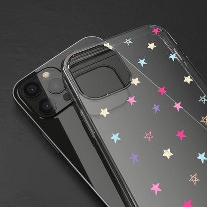 Star Pattern Clear Phone Case