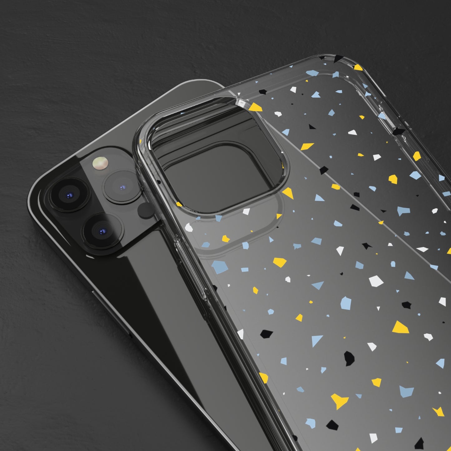 Terrazzo Chic Clear Phone Cases