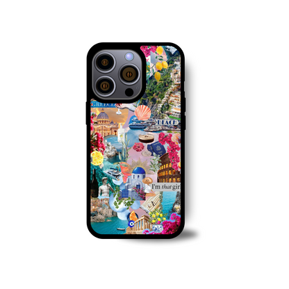 Mediterranean Dream Collage Phone Case – Stylish & Protective iPhone Case