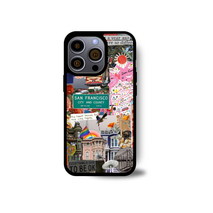 San Francisco Spirit Collage Phone Case – Iconic City Design for iPhone