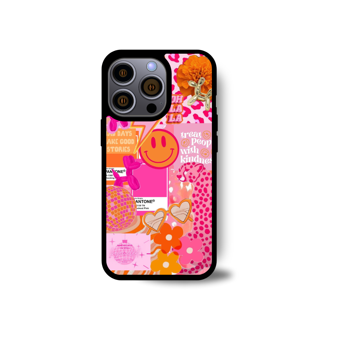 Pink Blush & Tangerine Collage Case