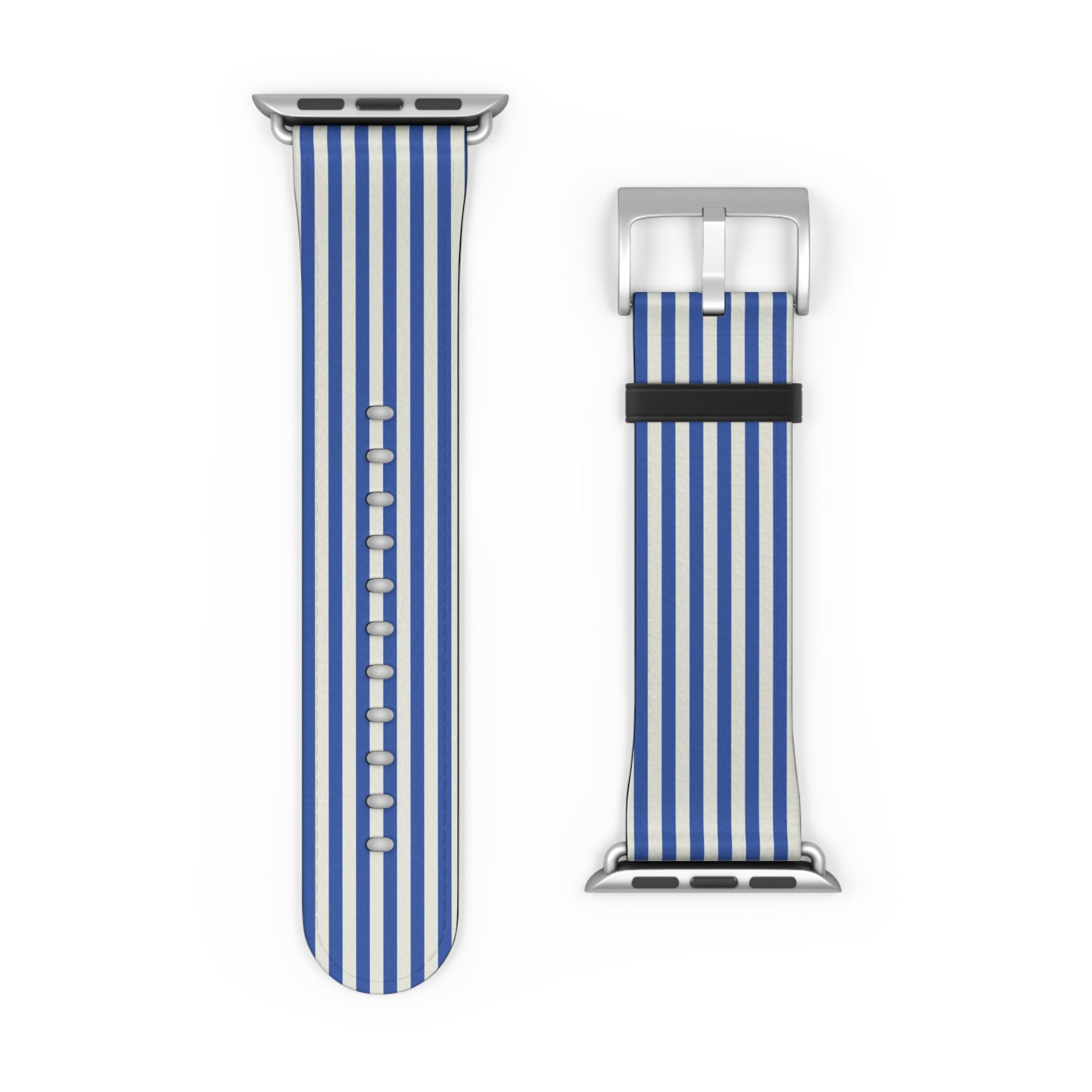 Blue White Striped Apple Watch Band - JGUS - #Phone - Case#