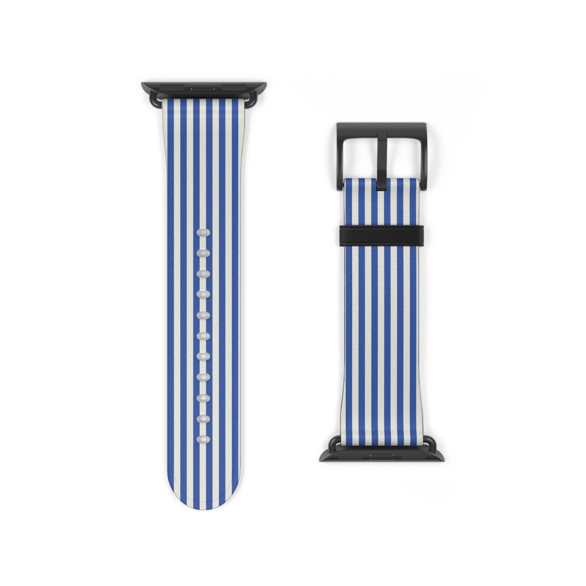 Blue White Striped Apple Watch Band - JGUS - #Phone - Case#