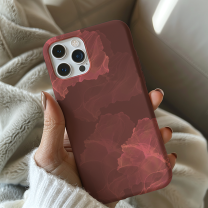 Blush Ink Splash iPhone Case – Dual-Layer, Shockproof Protection