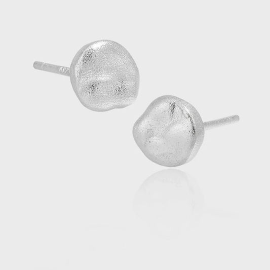 Handmade 18k Gold-Plated Sterling Silver Minimalist Stud Earrings | Fine Jewelry for Everyday Wear