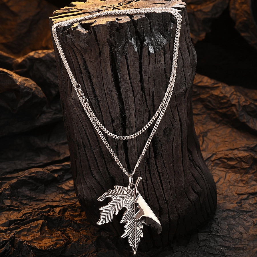 Sterling Silver Leaf Pendant Necklace | Nature-Inspired Jewelry for Women