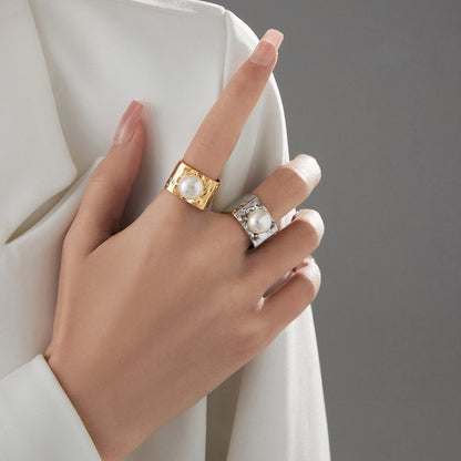 Sterling Silver Geometric Open Rings | Modern Minimalist Jewelry for Women