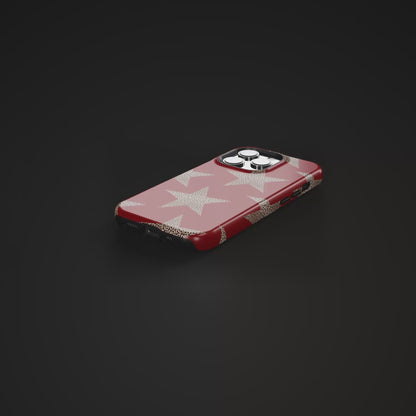 Leopard Star Luxe - Burgundy Edition | Aesthetic Coquette Phone Case for iPhone & Galaxy